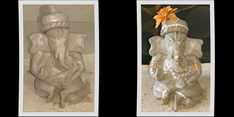 Photo of Ganesh Murti sculpted by me